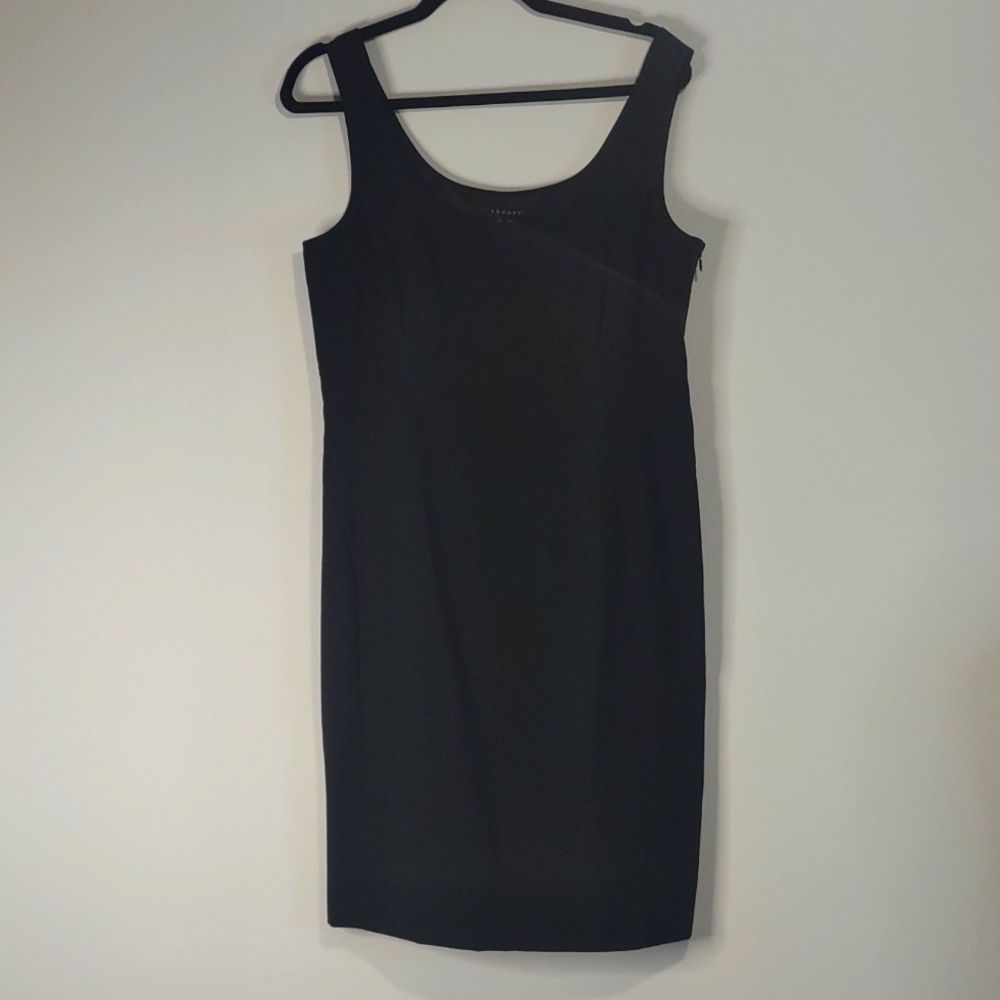 Theory Size 12 Black Sheath Dress